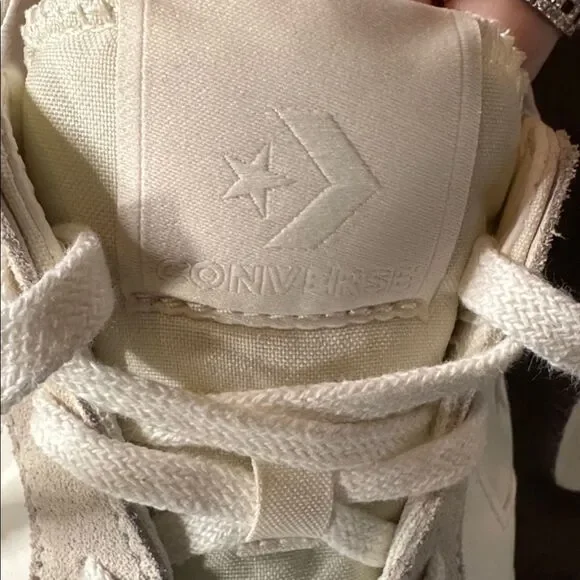 Converse Omega Unisex Gender Inclusive Beige White Sneakers Size 9 Unisex NEW - Picture 9 of 16